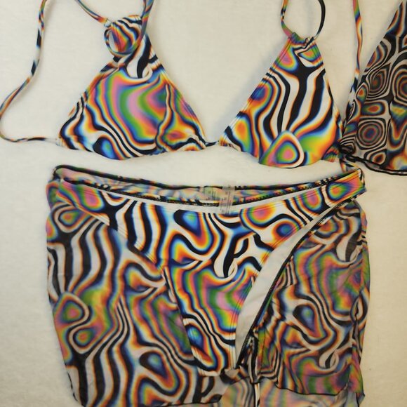 Multicolor Swirl Bikini Set - Picture 5 of 10